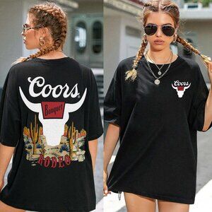 Coors Banquet Desert Shirt | Western Bull Head Vintage Country Style Unisex Top